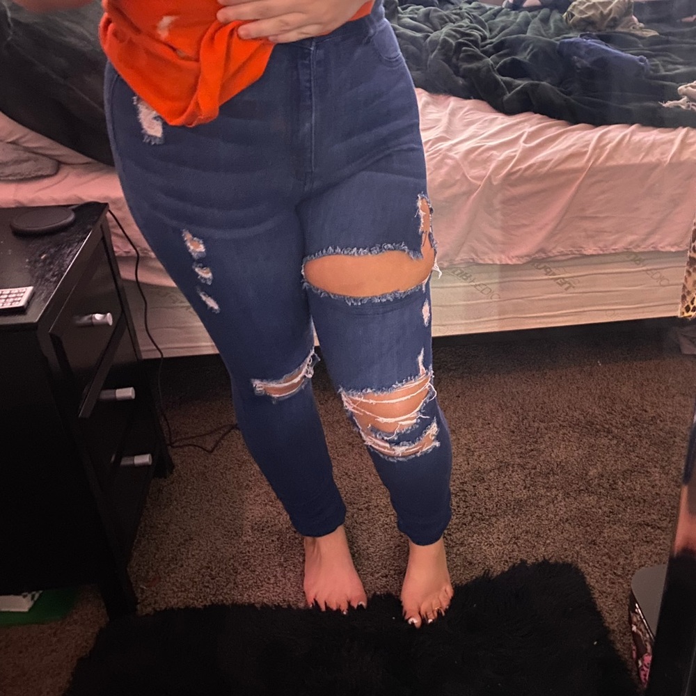 fashion Nova ripped jeans